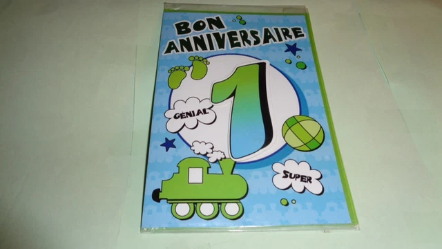 Carte D'anniversaire 20 Ans Avec Enveloppe - N°653, Sous Blister, Fabriqué En France