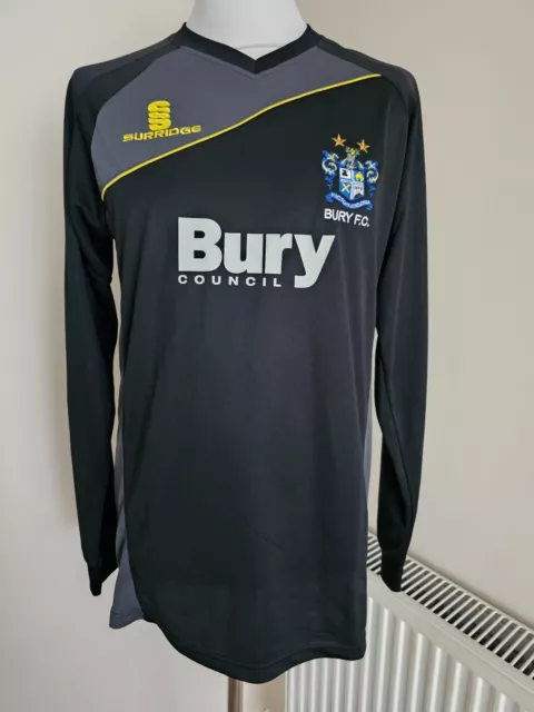 Bury Fc Surridge 2011 Black Long Sleeve Goalkeeper Shirt Adult Size Medium