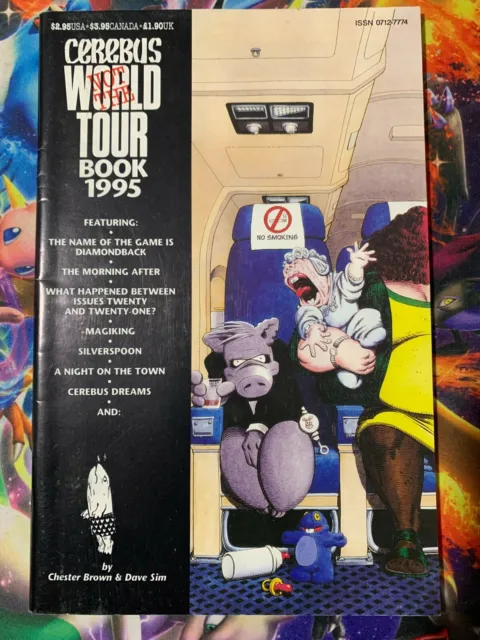 Cerebus World Tour Book 1995 Aardvark-Vanaheim 1st print.MATURE ONLY