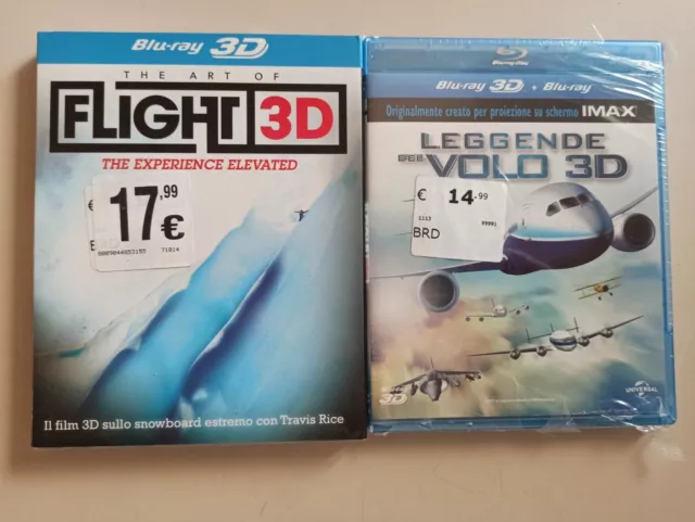 The Art Of Flight 3D + Le Leggende Del Volo 3D - Lotto 2 Blu Ray Nuovi Sigillati