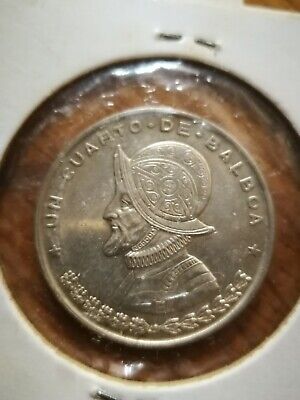 gr Repubblica di Panama UN QUARTO DI BALBOA 1961 ARGENTO 900 silver 6,25 tit 