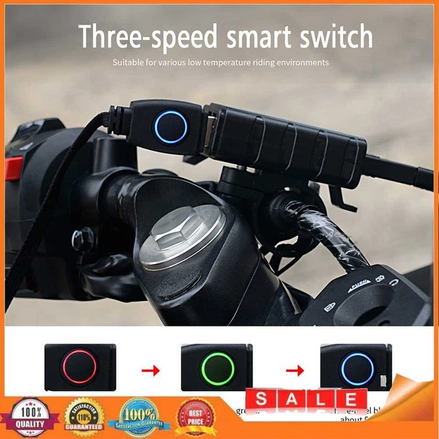Handlebar Heating Warmer Cover 5V USB Motorcycle Heated Pads Hand Grips Non-slip