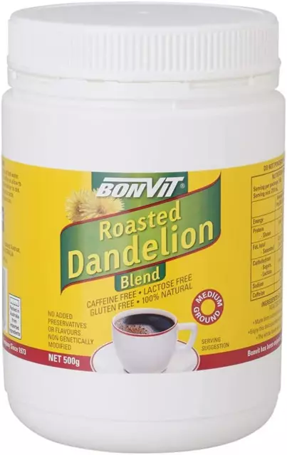Bonvit Roasted Dandelion and Chicory Medium Ground Tea, 500G