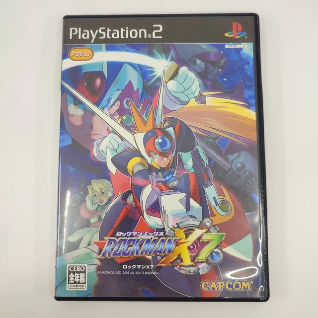 Rockman X7 Boxed Playstation 2 PS2 Japan Japanese Game