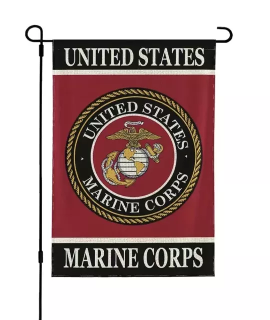 US Marine Corps Garden Flag Military Semper Fi USMC Armed Forces Banner/ Flag