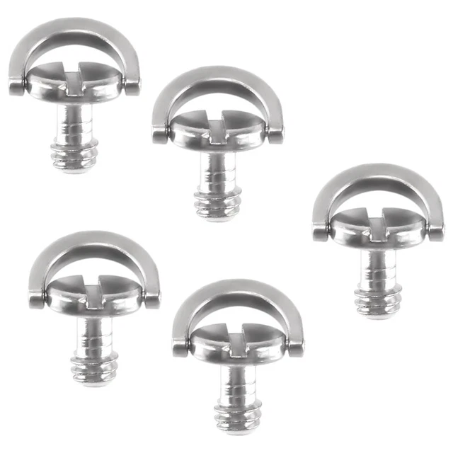 5 Pack 1/4inch  Release Plate Mounting Screw D- D Shaft QR Screw Adapter6111