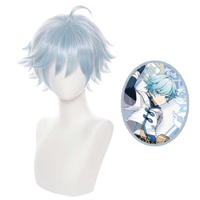 GAME GENSHIN IMPACT Chongyun Cosplay Wig Chong Yun Hair Halloween