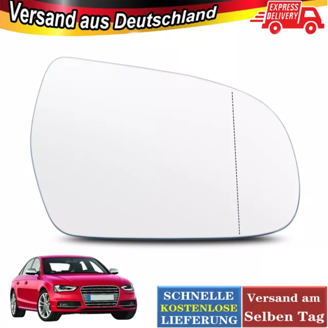 Konvex Spiegelglas Spiegel Außenspiegel Rechts Für AUDI A4 S4 B8 2010 2011- 2016