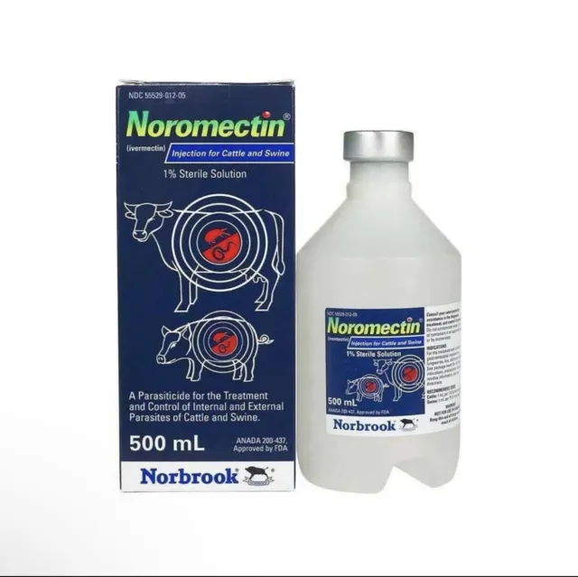 Noromectin Injectible For Cattle And Swine 500 Ml 11-23 Exp  Date