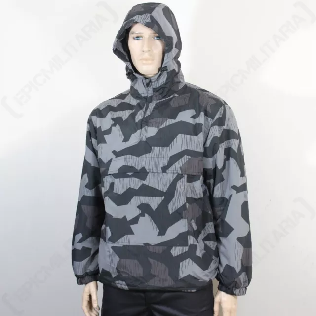 Splinter Night Camo Combat Anorak im Militärstil mit Kapuze – alle Größen