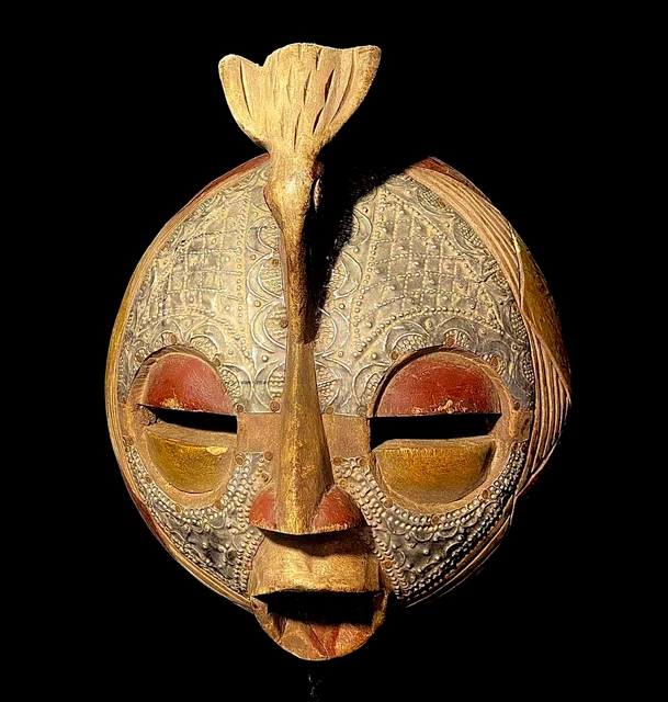 African Tribal Face Hand/ wooden African masks were hand carved MASK-5721