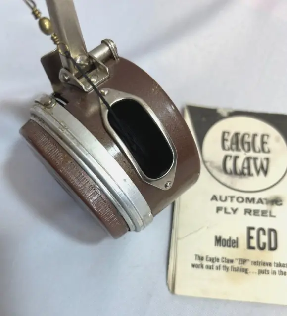 EAGLE CLAW AUTOMATIC Fly Reel. Vintage Mid 80's Model ECD With instructions  $45.00 - PicClick