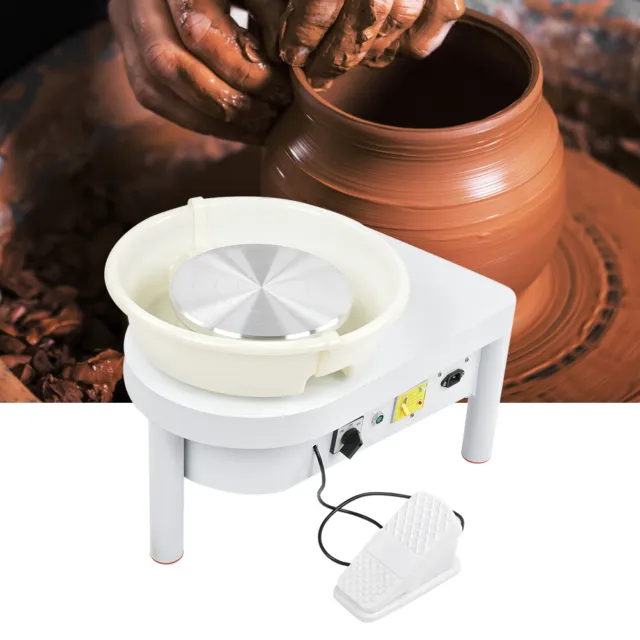 Electric Pottery Wheel Machine Variable Speed CW/CCW DIY Art Ceramic Spares TDM