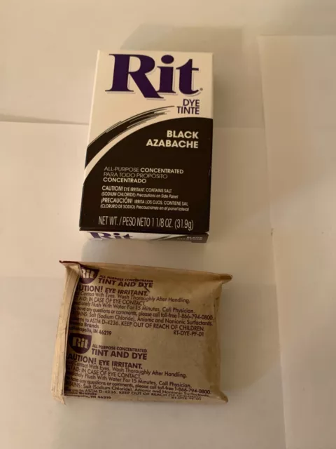 Tinte en polvo Rit para todo uso 11 negro Azab 8 oz telas ropa madera papel artesanal