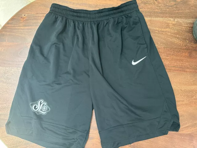 Nike Mens NBA LA Lakers Authentic Team Issued Grey Shorts AV1809-002 Mens L  NEW