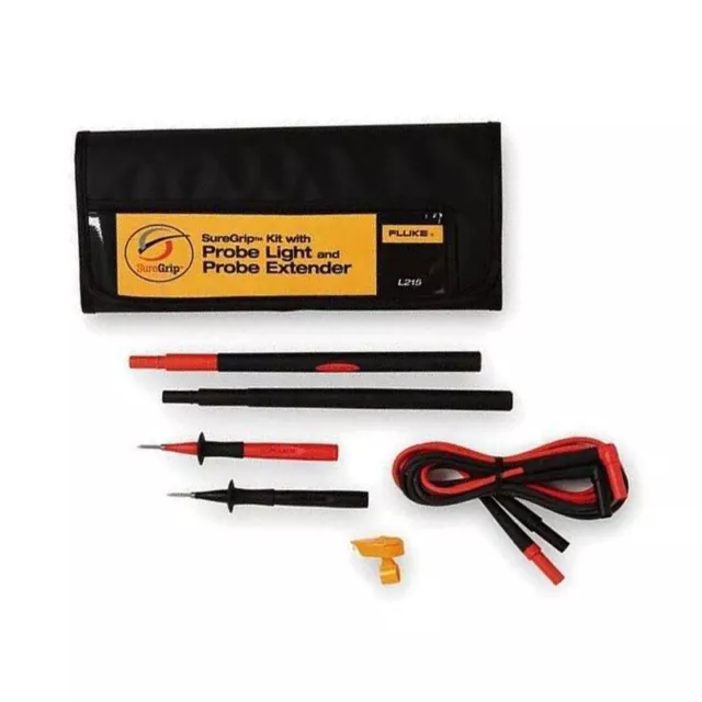 Fluke L215 Multimeter SureGrip Test Lead Extenders with Probe Light