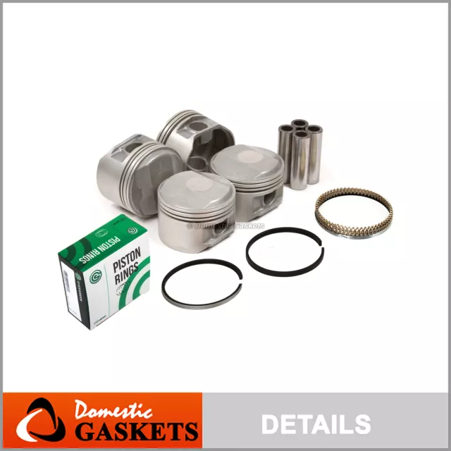 Pistons and Rings fit 95-00 Chrysler Dodge Plymouth 2.4L DOHC EDZ 148