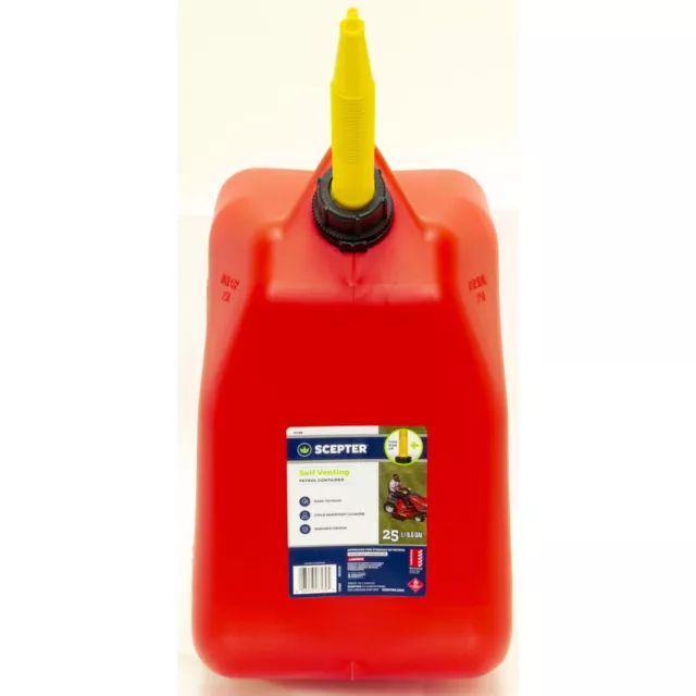 Scepter Petrol Fuel Can 25L Red 3