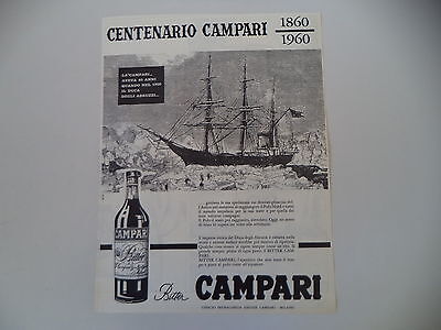 advertising Pubblicità 1960 BITTER CAMPARI