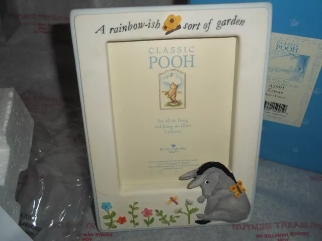 Disney Classic Pooh EEYORE FRAME from Enesco BNIB A5991 VERY RARE