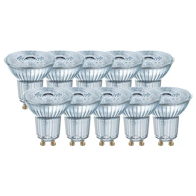 10er Pack OSRAM GU10 LED Strahler PAR16 36° Abstrahlwinkel 4,3W wie 50W 2700K