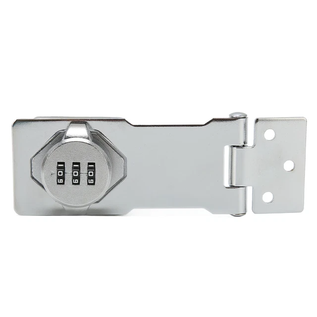 Mechanical Password Lock Silver Combination Lock Anti Theft Hasp Lock For Do SD3