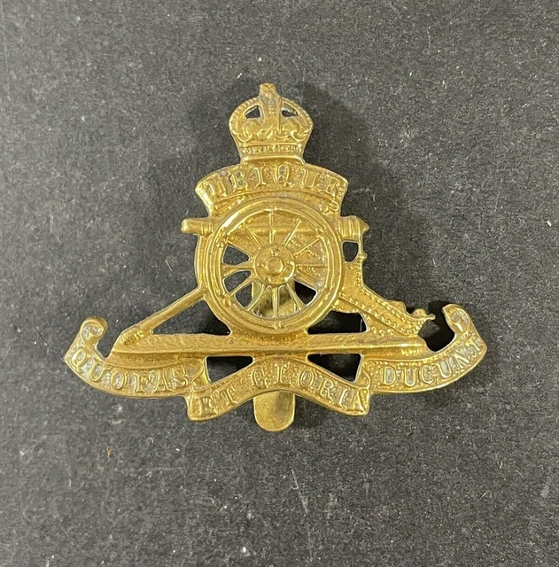 WW2 BRITISH ARMY Royal Artillery Beret Cap Badge DOWLER £7.00 - PicClick UK