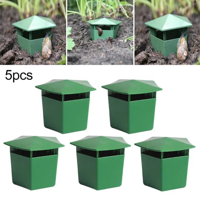 5x Slug Snail Beer Traps Safe Organic Protection For Vagetables Safe Gardening