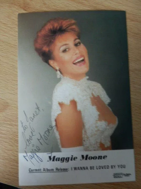 Maggie  Moone    -  British  Singer    -  Autographed   Photo