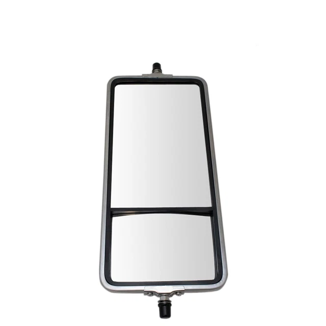 16" x 7" Stainless Steel West Coast Convex Mirror Bubble Back for HD Semi Truck