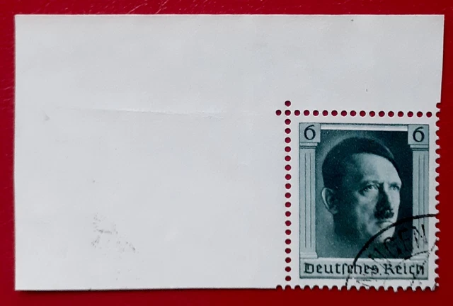 STAMP GERMAN REICH Adolf Hitler from block cutout stamped £1.30 ...