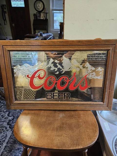 coors beer mirror sign