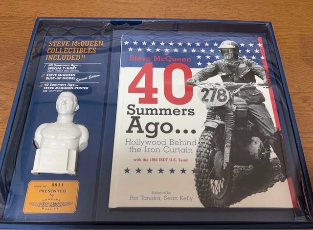 STEVE MCQUEEN 40 Summers Ago Collectors Photo Book Used with