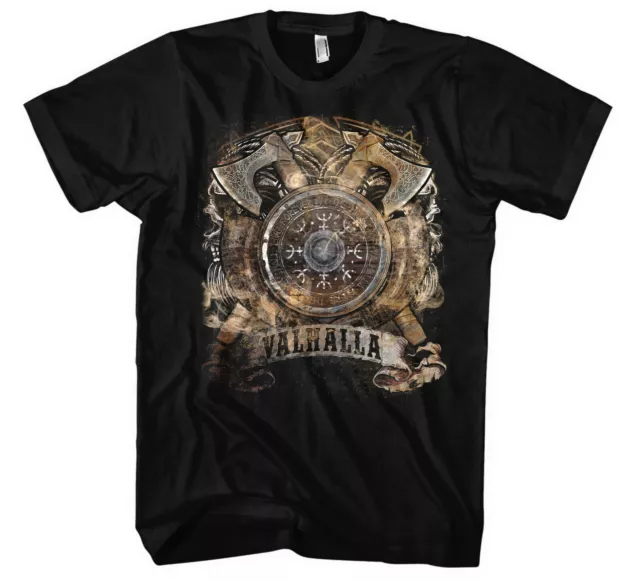 Valhalla Herren T-Shirt | Odin Ragnar Berserker Vikings Ragnar Germanen Wikinger