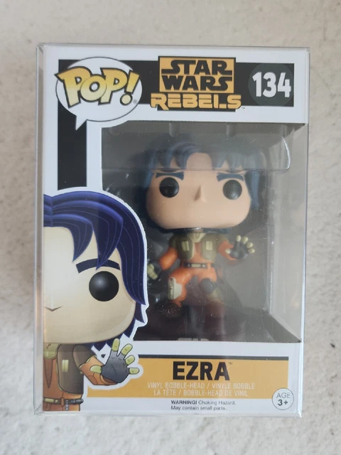 Ezra Funko Pop Star Wars Rebels Vaulted #134 FREE PROTECTOR