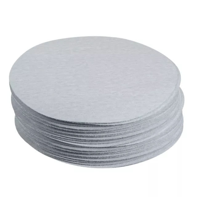 50 Pcs 5-Inch Aluminum Oxide White Dry Hook and Loop Sanding Discs 800 Grit