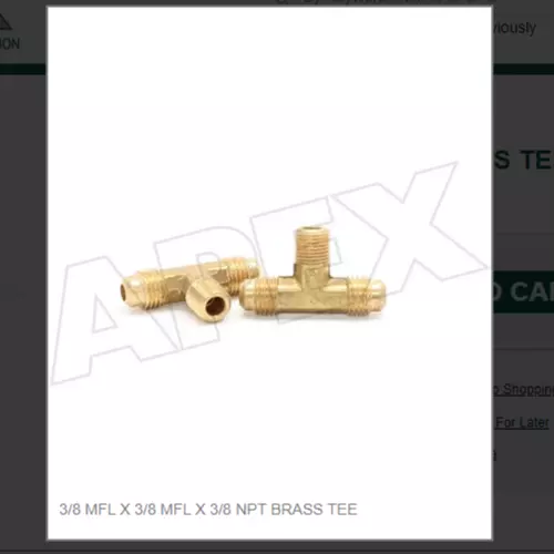 3/8 Mfl X 3/8 Mfl X 3/8 Npt Brass Tee # 45-66