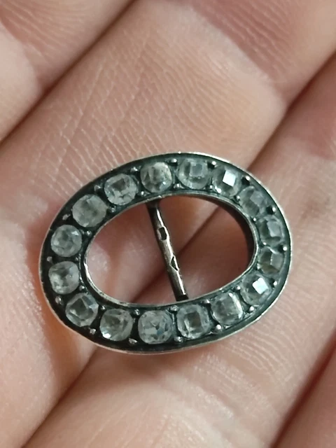 Bague Ancienne En Argent Massif - Taille 57 - Pierre à Identifier - Très Bon État - Imposante