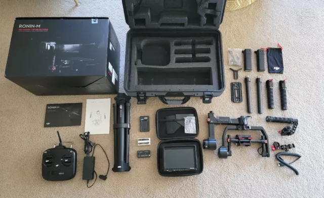 Ronin M Stabilizer Gimbal, Hard Case, Field Monitor, Extras,