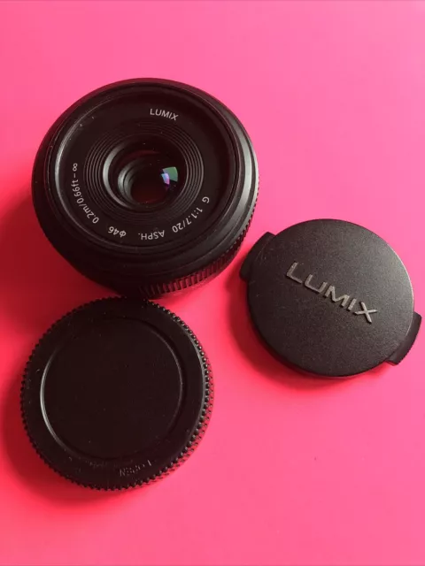 PANASONIC Lumix G Asph 1,7/20 20mm F1,7 pancake H-H020 /223 für MFT