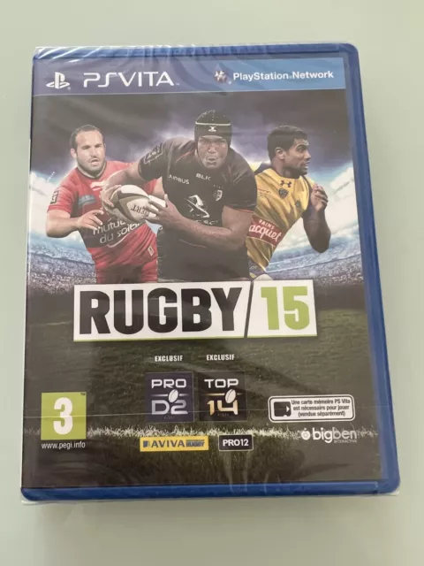 jeu ps vita playstation portable neuf blister pal fr rugby 15 pro d2 top 14