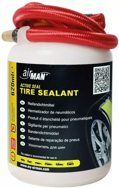 AirMan Universal Tyre Sealant - 620ml Valve Through - OEM Car Sealant