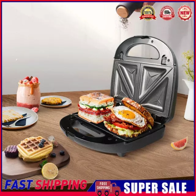 ELECTRIC SANDWICH TOASTER Non-stick Coated Breakfast Machine for Kitchen  Cooking $87.89 - PicClick AU