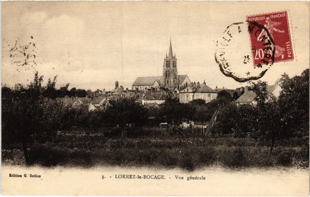 CPA Lorrez le Bocage vue generale (1269785)