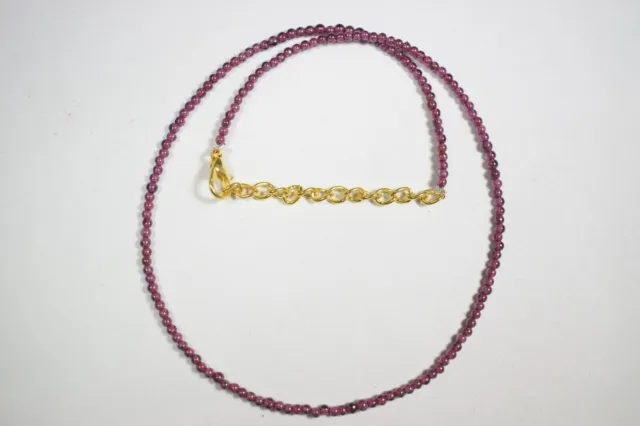 Collier de mode en perles de grenat rouge naturel AAA ++ 2-3MM, pierres...