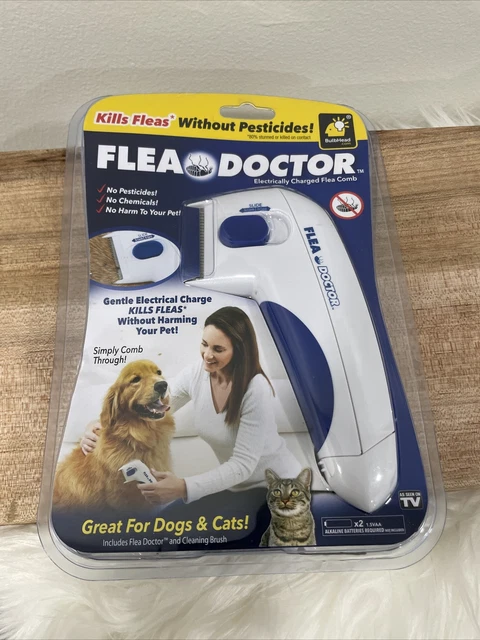 Flea Doctor Electrically Charged Flea Comb As Seen On TV Great for Dogs & Cats