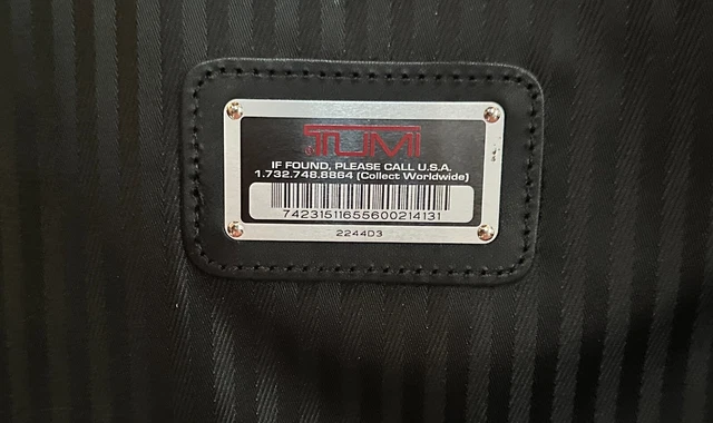 Tumi 2244D3 Alpha Black Luggage 2 Wheel Suitcase Ballistic Nylon Black