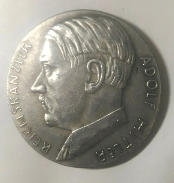 Piece Hitler 1942 5RM Reichsmark Coin Ein Reich Reichskanzler ww2 German Münze
