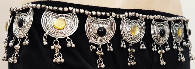 Beautiful Belly Dance BELT Tribal Fusion Boho Gypsy Hippie Skirt Costume Jewelry