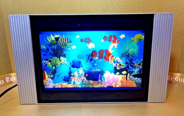 Motion Aquarium Lamp Table Aquatic Scene Ocean in Motion Fish Swim Night Light